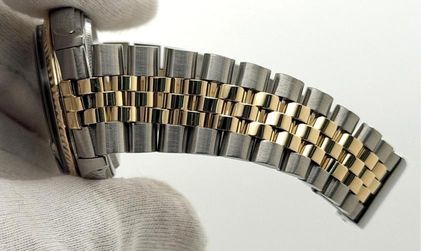 Rolex Datejust 16013 36mm Blue Jubilee Dial 18k Yellow Gold Stainless Steel - 3