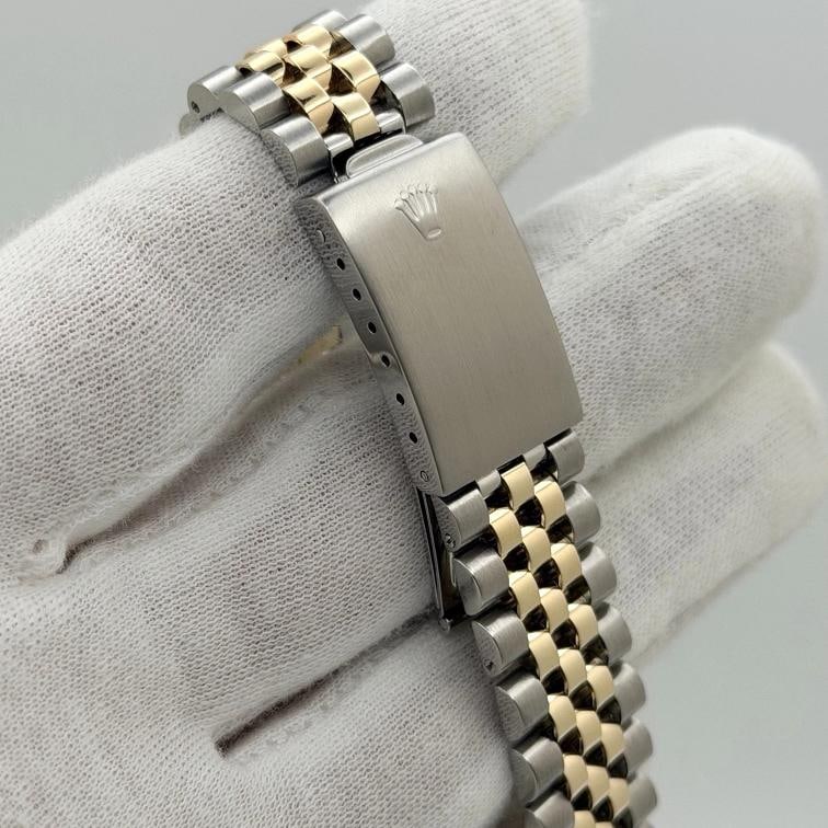 Rolex Datejust 16013 36mm Blue Jubilee Dial 18k Yellow Gold Stainless Steel - 7