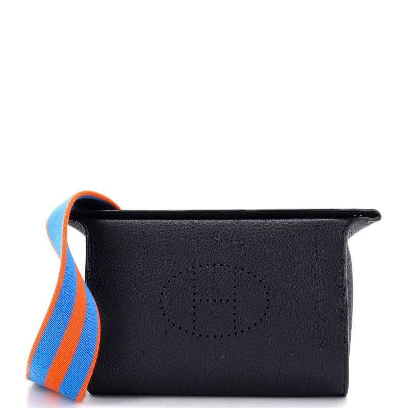 Hermes Videpoches Bag Togo: Condition: Pre-owned - Excellent,Brand: Hermes,Exterior Material: Leather,Style: Cross Body Bags,Exterior Color: Black,Department: Women,Size: Unknown,Accessories: Dust Bag Condition: Excellent.