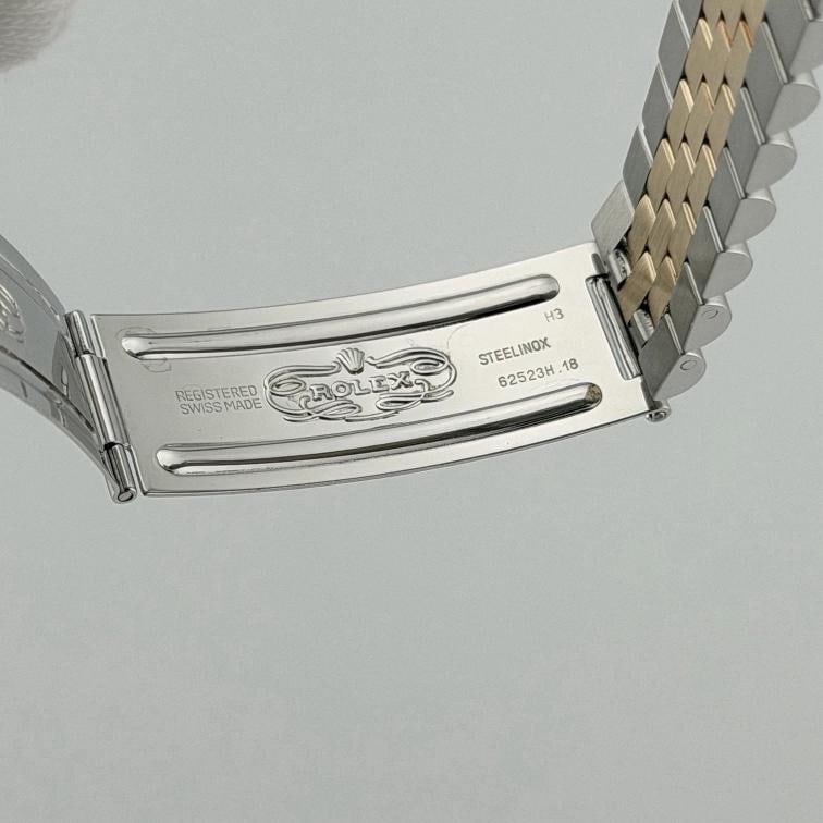 Rolex Datejust 16013 36mm White Boiler Gauge Dial 18k Gold Steel Jubilee - 10