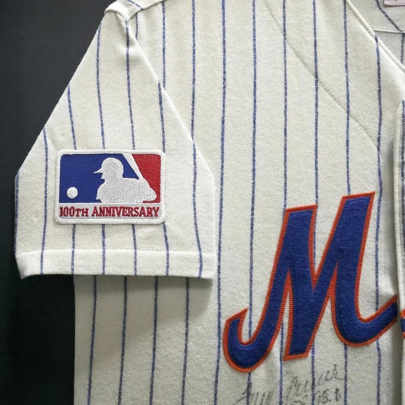 Tom Seaver Signed Framed Jersey Mets Mitchell & Ness MLB 100th "HOF 98.8%" PSA - 4