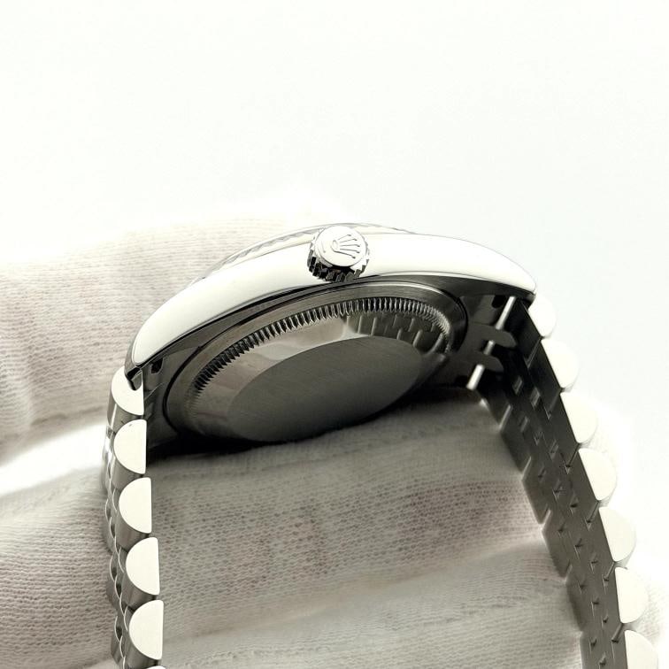 Rolex Datejust 116234 36mm White Roman Dial 18k White Gold Steel Box Paper - 11