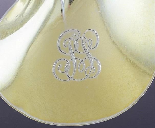 Fine Tiffany & Co Sterling Silver Strawberry Pattern Large Serving Spoon / Scoop - 3