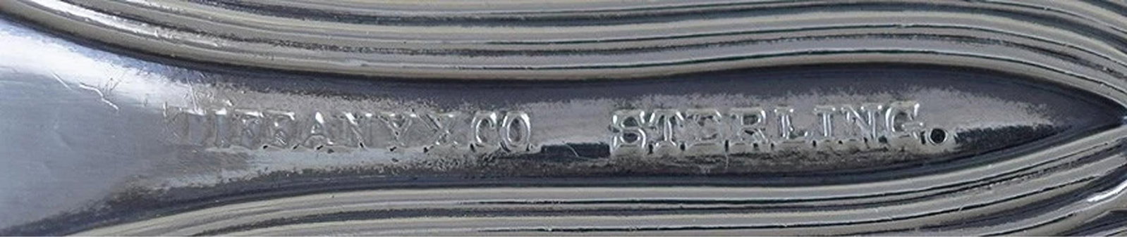 Fine Tiffany & Co Sterling Silver Strawberry Pattern Large Serving Spoon / Scoop - 5