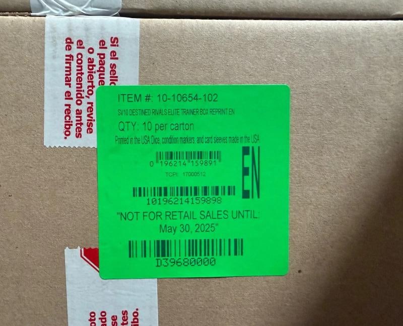 Pokemon SV10 Destined Rivals ELITE TRAINER BOX CASE 10 box Factory Sealed - 2