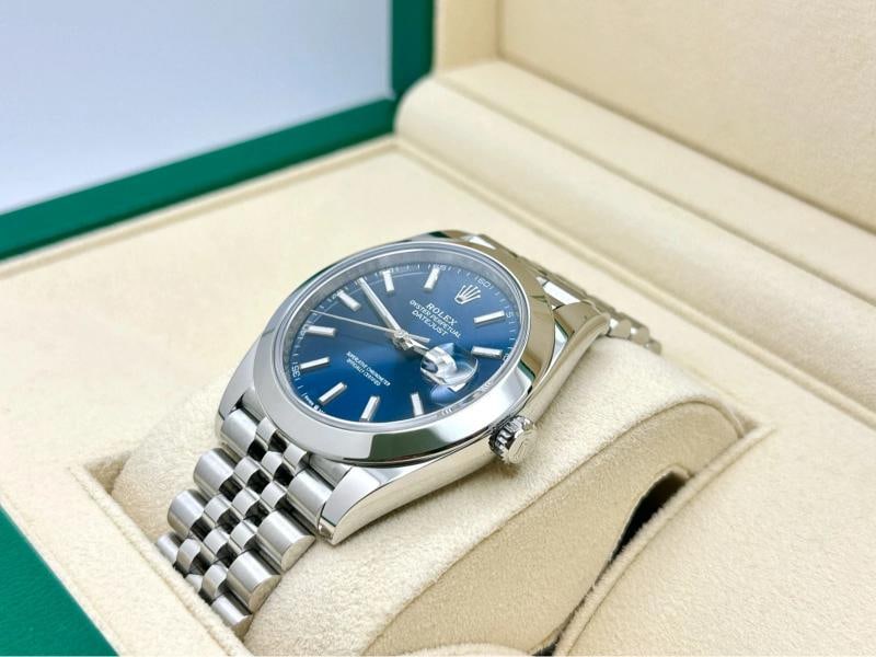 Rolex Datejust 41 126300 41mm Blue Dial Stainless Steel Jubilee Box Paper - 4