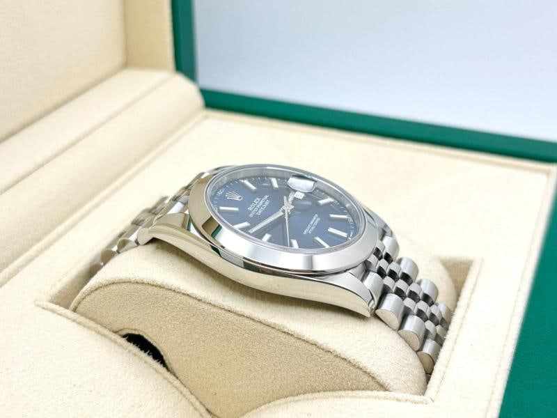 Rolex Datejust 41 126300 41mm Blue Dial Stainless Steel Jubilee Box Paper - 6