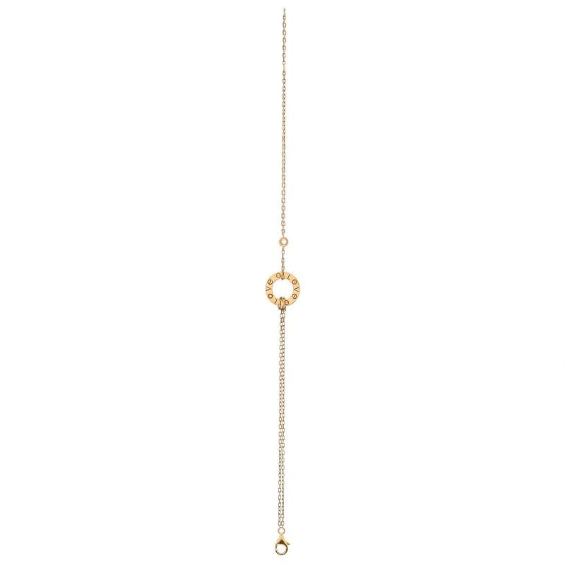 Cartier 2 Diamonds Love Bracelet 18K Yellow Gold with Diamonds - 3