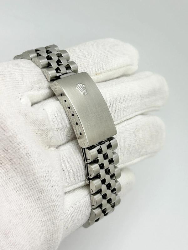 2003 Rolex Datejust 16234 Silver Jubilee Diamond Dial 18k Gold Steel Box Paper - 11