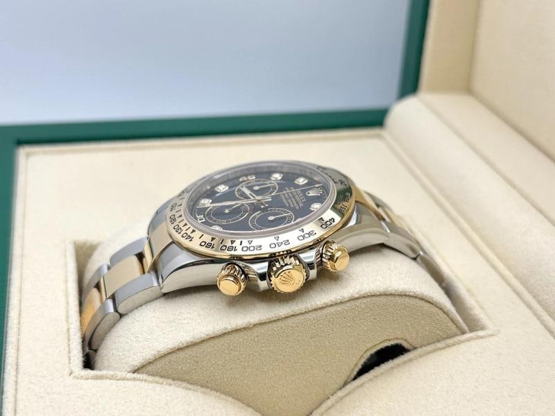 Rolex Daytona Cosmograph 116503 40mm Black Diamond Dial 18k Yellow Gold Steel - 4