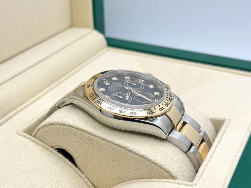 Rolex Daytona Cosmograph 116503 40mm Black Diamond Dial 18k Yellow Gold Steel - 5