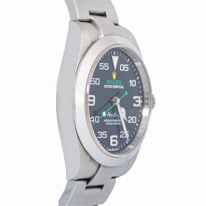 Rolex Air King 126900 2022 Card Oyster Steel Black Roman Auto 40mm - 4