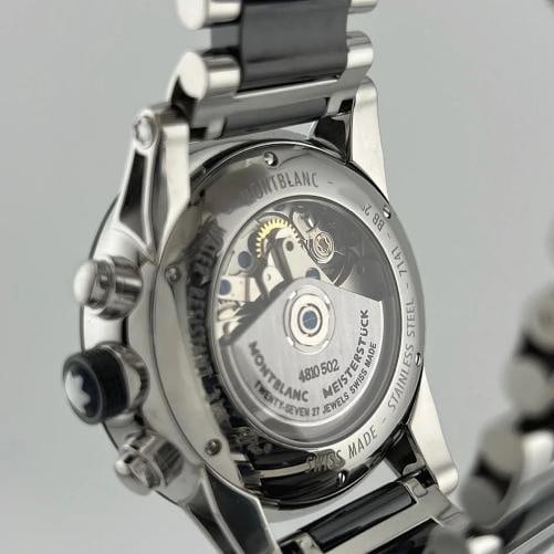 Montblanc Timewalker Chronograph 103094 43mm Steel Black Ceramic Box Paper - 10