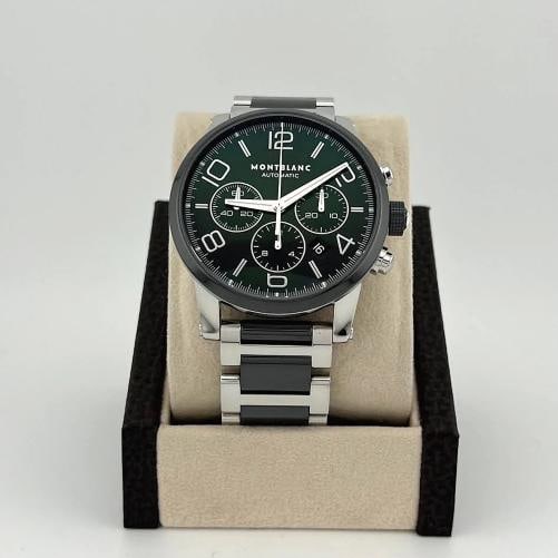 Montblanc Timewalker Chronograph 103094 43mm Steel Black Ceramic Box Paper - 5