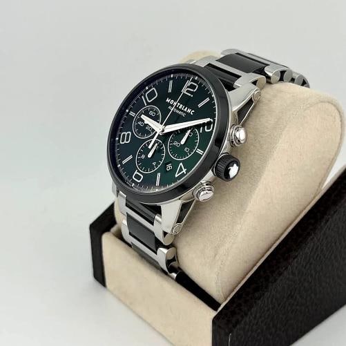 Montblanc Timewalker Chronograph 103094 43mm Steel Black Ceramic Box Paper - 7