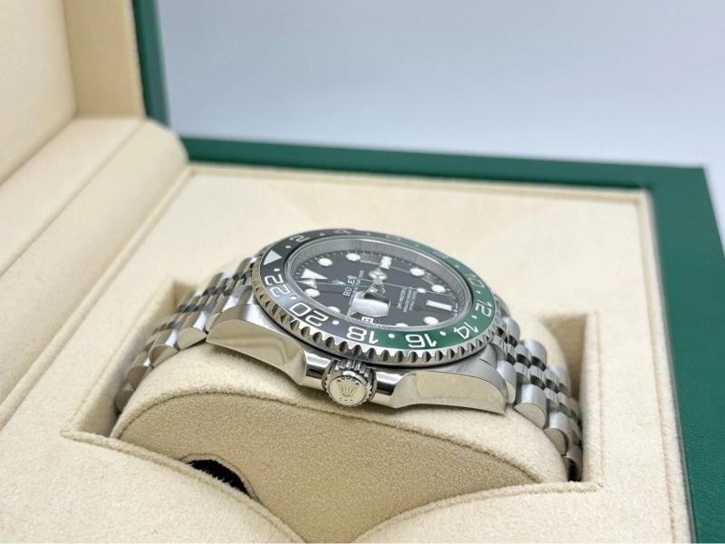 Rolex GMT Master II Sprite Jubilee 126720VTNR 40mm Green Black Steel Box Papers - 4