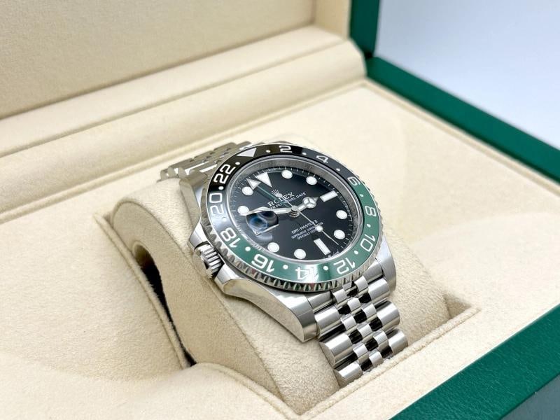 Rolex GMT Master II Sprite Jubilee 126720VTNR 40mm Green Black Steel Box Papers - 5