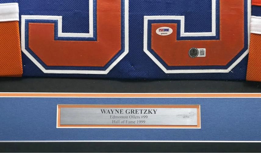 Wayne Gretzky Signed Framed Jersey Edmonton Oilers Beckett #AE16693 - 4