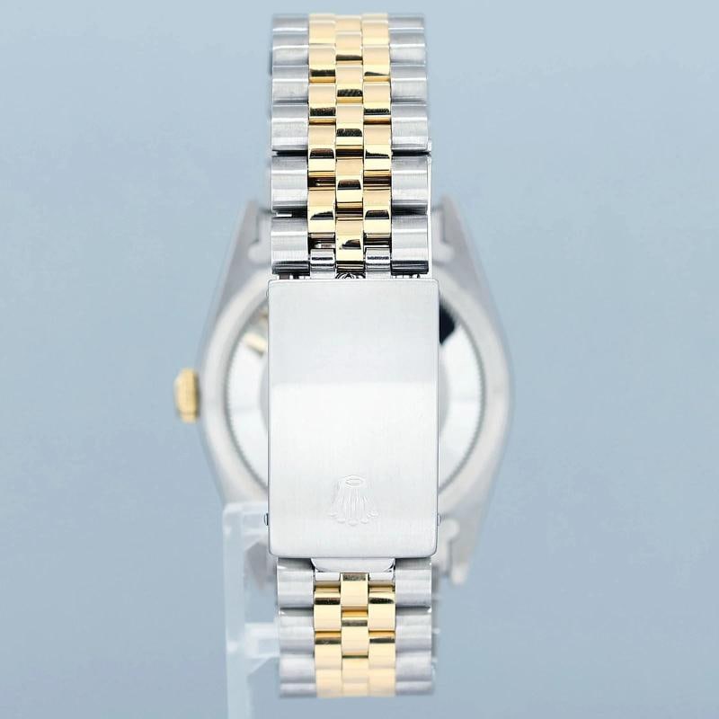 MINT Rolex DateJust 16233 Two Tone Gold Jubilee Original Champagne Diamond Watch - 4