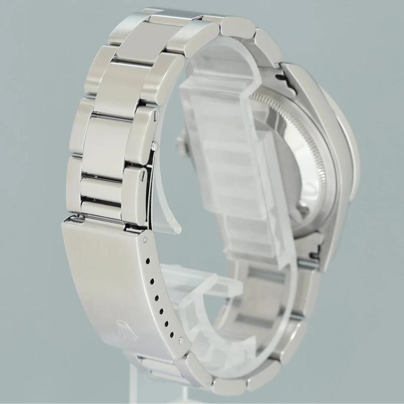 DIAMOND Bezel Rolex DateJust 36mm Glacier Blue Diamond 16200 Oyster Steel Watch - 6