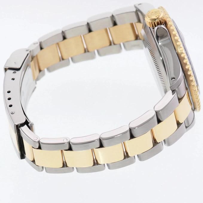 MINT 2000 Rolex Gold Buckle Rolex Submariner 16613 Two Tone Silver Serti Diamond - 5