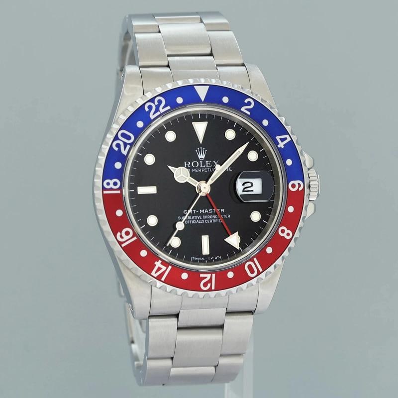 1991 PAPERS MINT Rolex 16700 GMT Pepsi Blue Red Steel Oyster 40mm Watch Box - 2