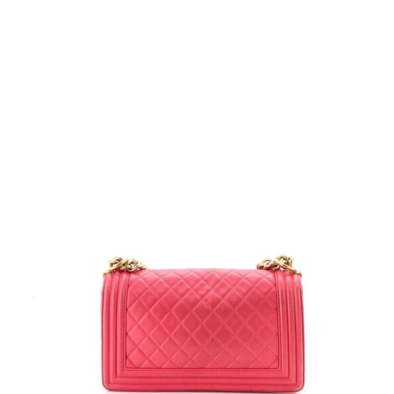 Chanel Boy Flap Bag Quilted Calfskin Old Medium - 3
