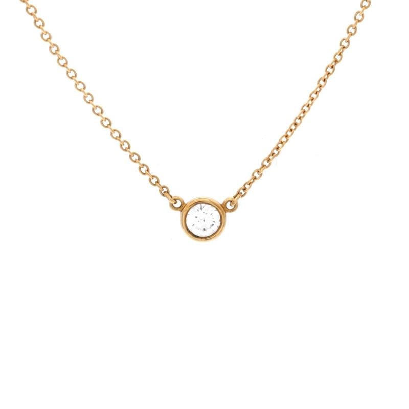 Tiffany & Co. Elsa Peretti Diamonds By The Yard Pendant Necklace 18K Yellow Gold: Condition: Pre-owned - Good,Brand: Tiffany & Co.,Main Stone: Diamond,Metal: 18K Yellow Gold,Metal Purity: 18K,Style: Pendant,Type: Necklace,Color: Yellow Gold,Material: 18K Yellow Gold, Diamond