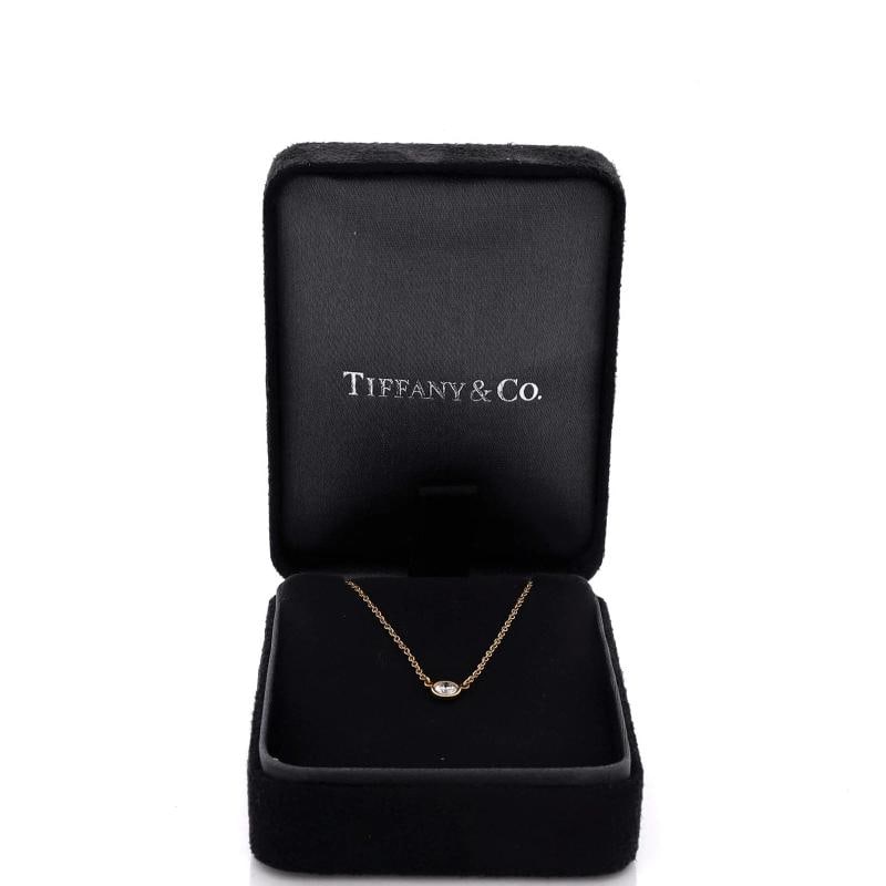 Tiffany & Co. Elsa Peretti Diamonds By The Yard Pendant Necklace 18K Yellow Gold - 2