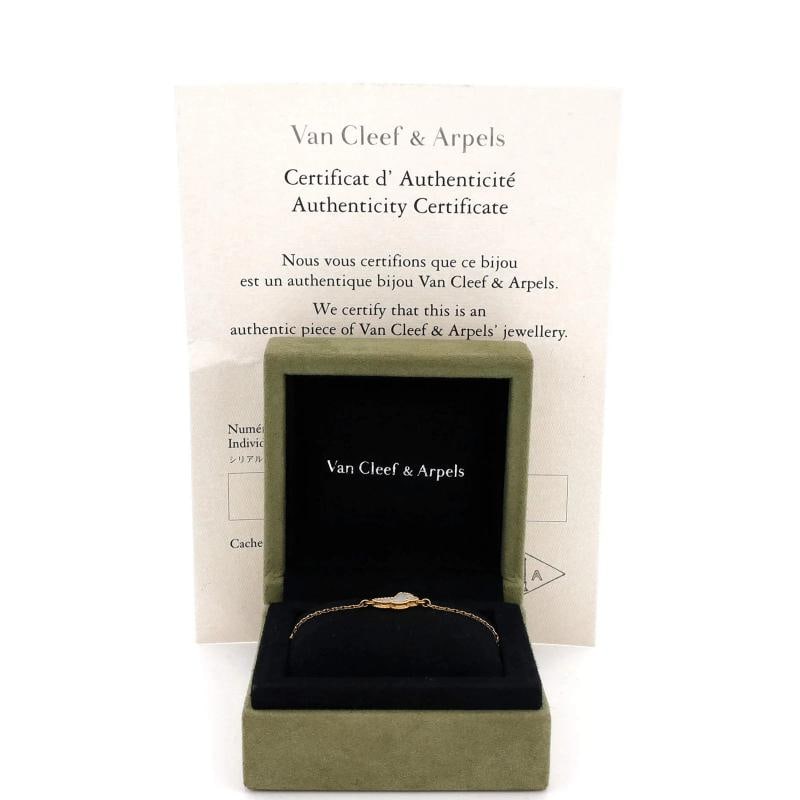 Van Cleef & Arpels Sweet Alhambra Butterfly Bracelet 18K Yellow Gold and Mother - 2