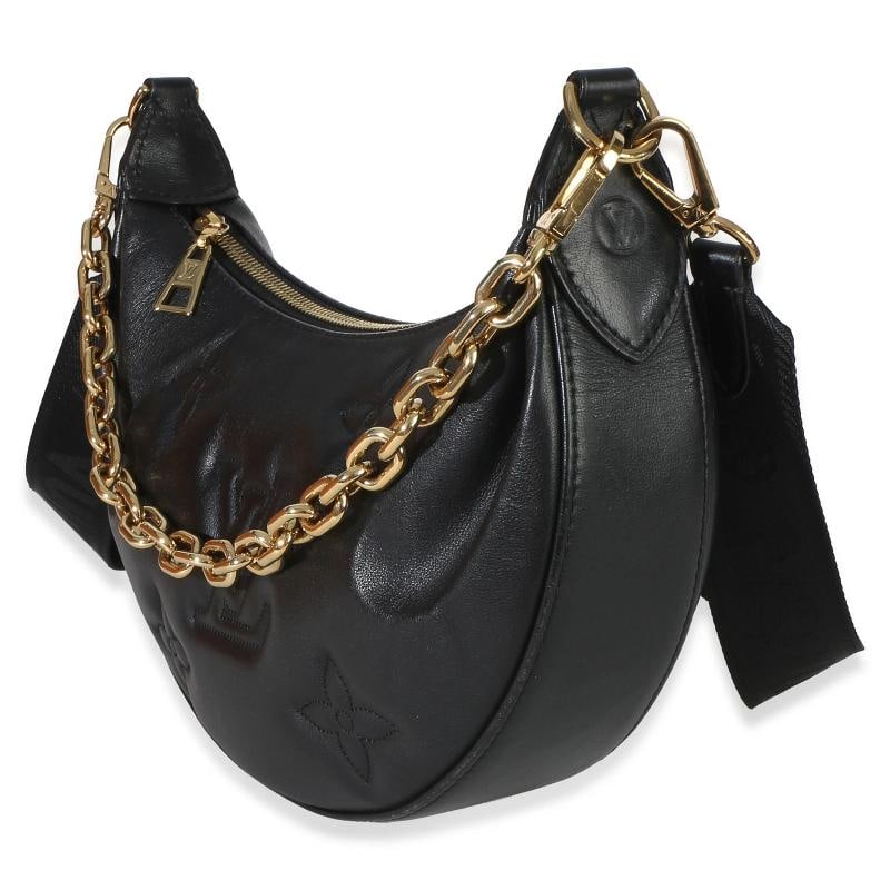 Louis Vuitton Black Calfskin Bubblegram Over The Moon - 3