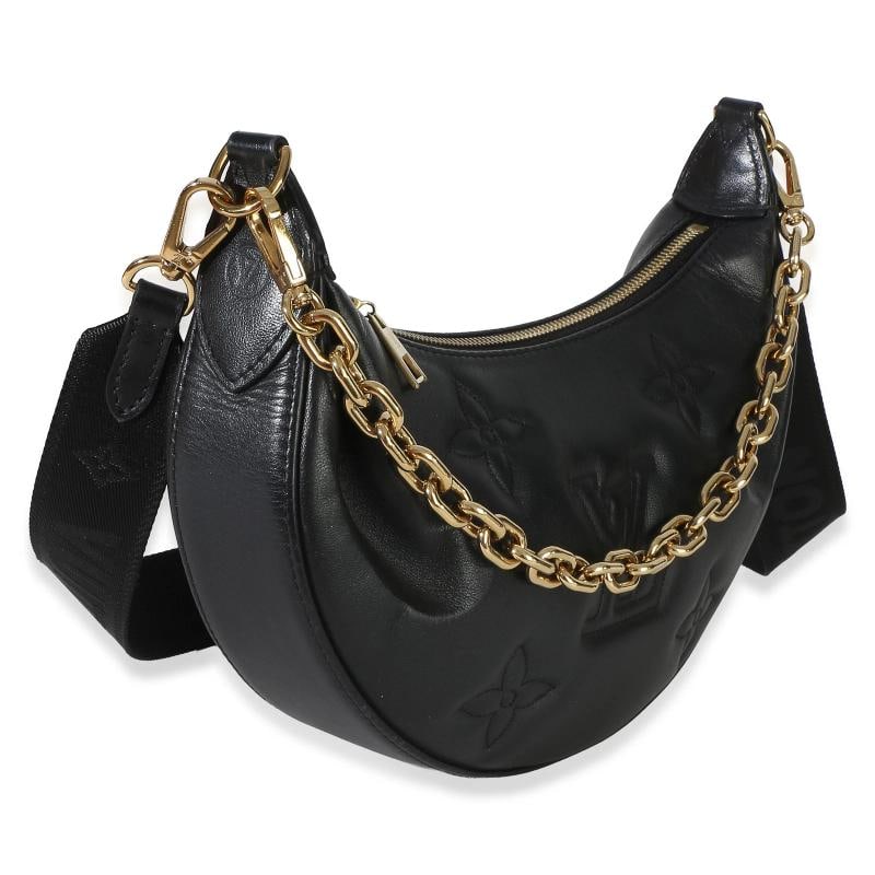 Louis Vuitton Black Calfskin Bubblegram Over The Moon - 4