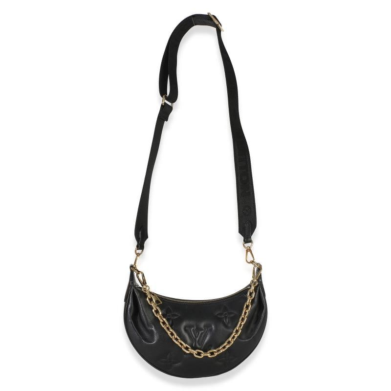 Louis Vuitton Black Calfskin Bubblegram Over The Moon - 6
