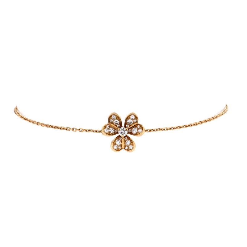 Van Cleef & Arpels Frivole Bracelet 18K Yellow Gold and Pave Diamonds Mini: Condition: Pre-owned - Good,Brand: Van Cleef & Arpels,Main Stone: Diamond,Metal: 18K Yellow Gold,Metal Purity: 18K,Style: Bracelet,Type: Bracelet,Color: Yellow Gold,Material: 18K Yellow Gold, Diamond