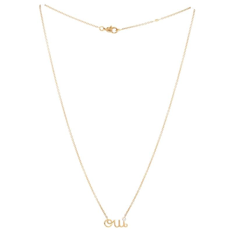 Christian Dior Oui Necklace 18K Yellow Gold with Diamond - 2