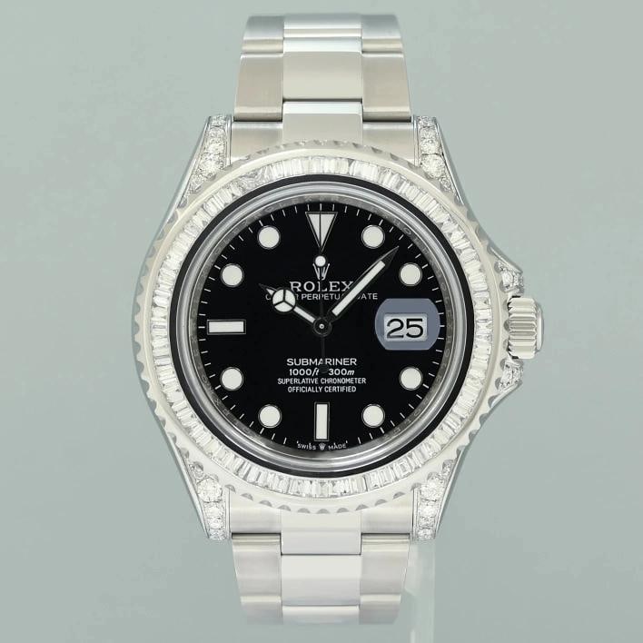 2018 MINT PAPERS Rolex Yacht-Master 116622 Steel Diamond Baguette 40mm Watch Box - 3
