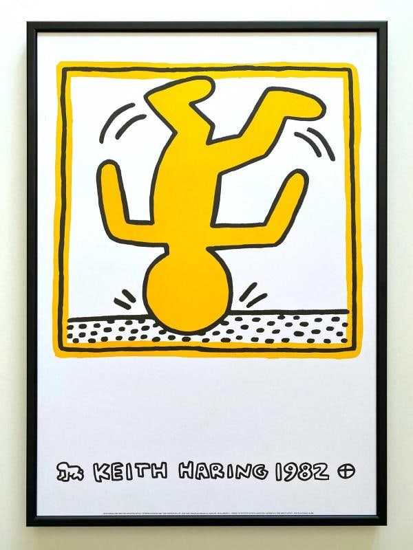 KEITH HARING ESTATE RARE 1991 LITHO PRINT FRAMED POP ART POSTER 1 MAN SHOW 1982: Condition: Used,Country of Origin: France,Artist: Keith Haring,Unit of Sale: Single Piece,Signed: No,Size: Medium,Title: " ONE MAN SHOW ( DETAIL ) ",Material: Paper,Framing: Framed,Original/Licensed R