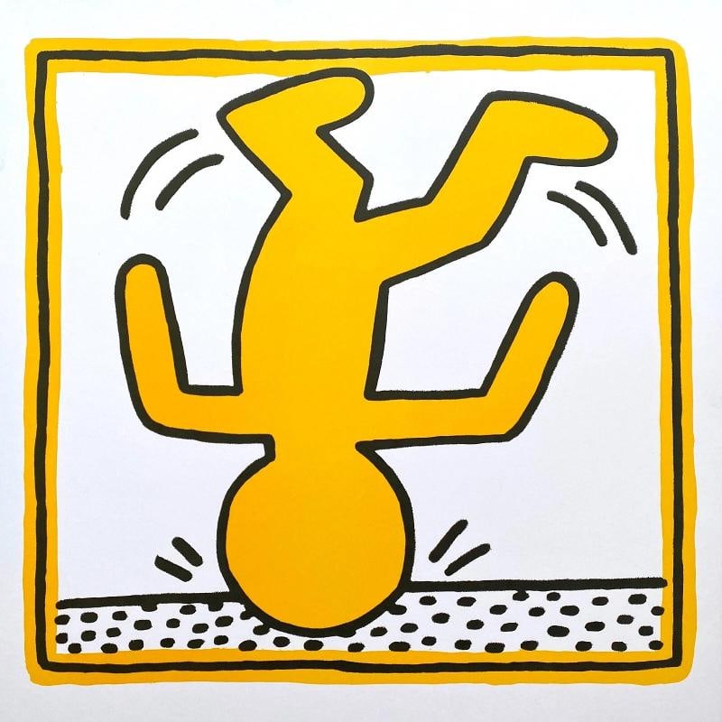 KEITH HARING ESTATE RARE 1991 LITHO PRINT FRAMED POP ART POSTER 1 MAN SHOW 1982 - 4