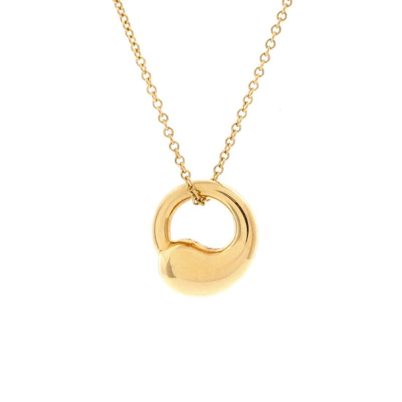 Tiffany & Co. Elsa Peretti Eternal Circle Pendant Necklace 18K Yellow Gold 12mm: Condition: Pre-owned - Good,Brand: Tiffany & Co.,Main Stone: Unknown,Metal: 18K Yellow Gold,Metal Purity: 18K,Style: Pendant,Type: Necklace,Color: Yellow Gold,Material: 18K Yellow Gold