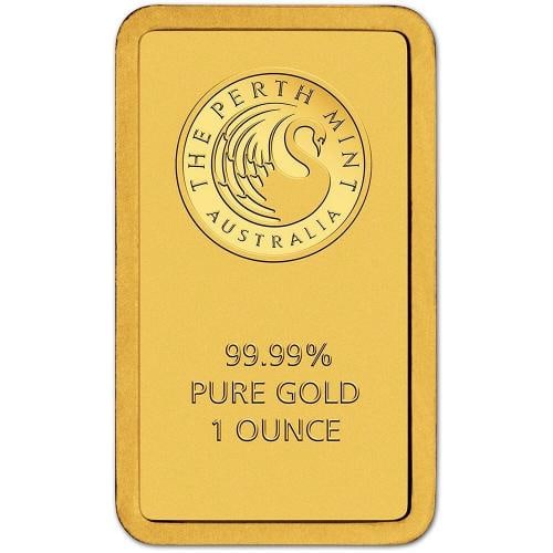 1 oz. Gold Bar - Perth Mint - 99.99 Fine in Assay - 3