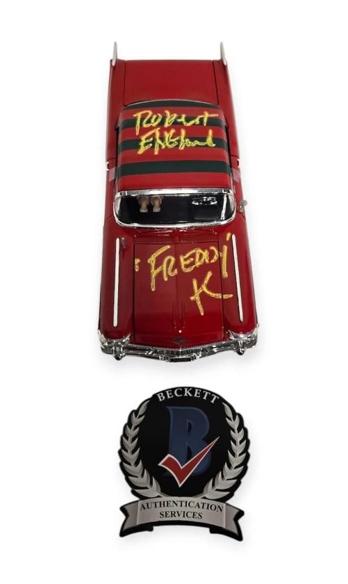 Robert Englund A Nightmare On Elm Street Signed Cadillac Diecast Beckett BAS (1 of 3)