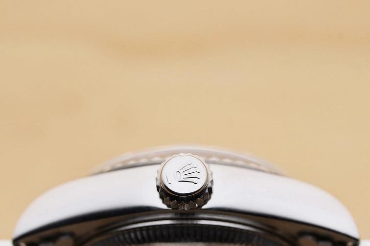 ROLEX LADIES DATEJUST 79174 MOTHER OF PEARL TSAVORITE DIAL 18K GOLD STEEL WATCH - 9