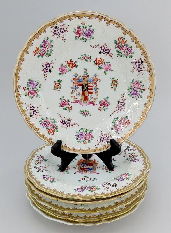 Pretty Set 6 Antique Samson French Porcelain Armorial Crest Floral Lunch Plates: Condition: Used: An item that has been used previously. The item may have some signs of cosmetic wear, but is ... Read moreabout the conditionUsed: An item that has been used previously. The item may