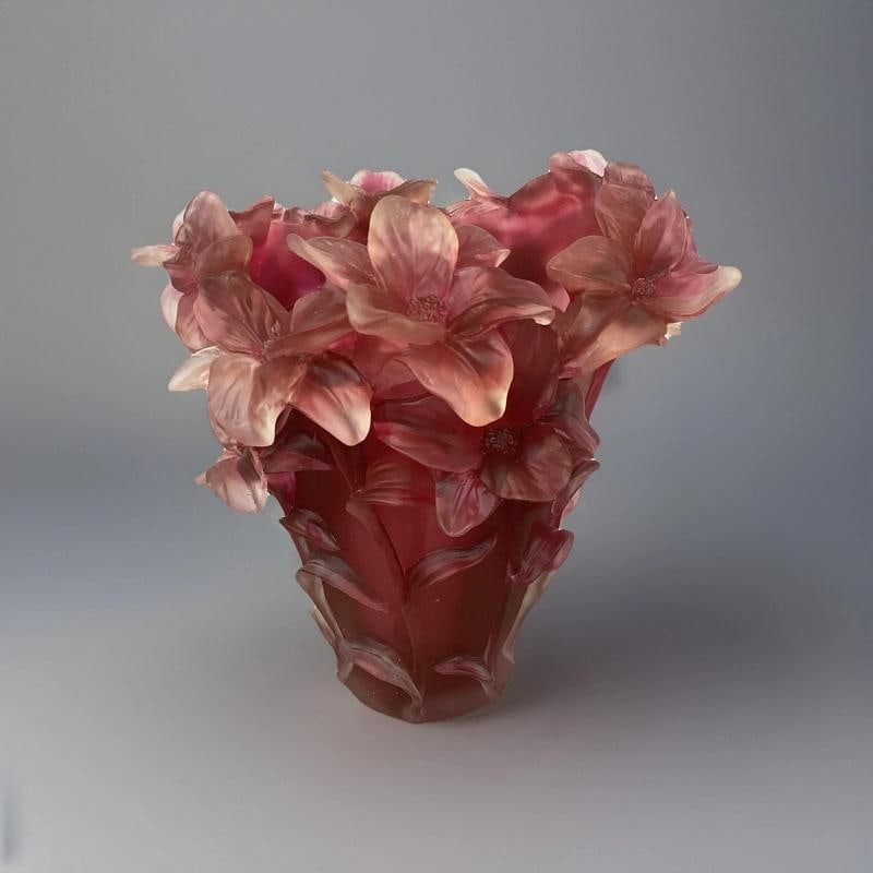 Crystal Iris Vase H8Ã¢â‚¬Â Red OmbrÃƒÂ© Hea - 3