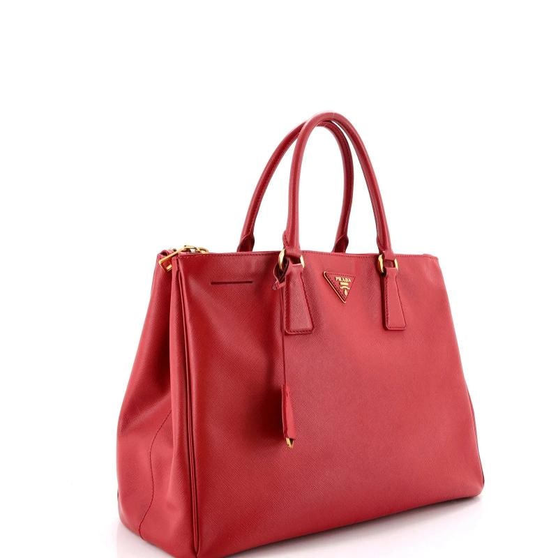 Prada Double Zip Lux Tote Saffiano Leather XL - 2