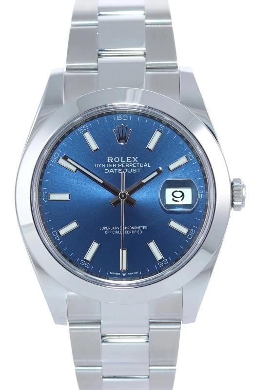 2024 MINT Rolex DateJust 41 Steel 126300 Blue Dial Oyster 41mm Watch Box - 2
