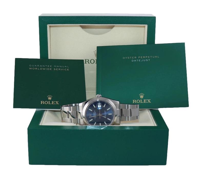 2024 MINT Rolex DateJust 41 Steel 126300 Blue Dial Oyster 41mm Watch Box - 8