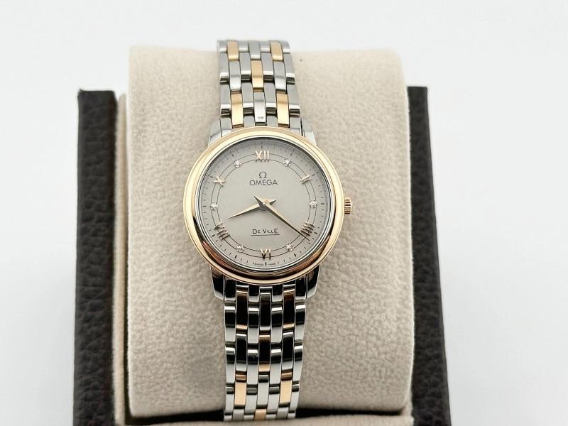 Omega Ladies De Ville Prestige 424.20.27.60.52.003 18K Rose Gold Steel Box Paper - 4