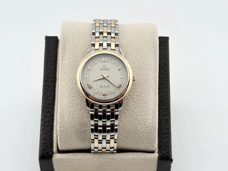 Omega Ladies De Ville Prestige 424.20.27.60.52.003 18K Rose Gold Steel Box Paper - 6