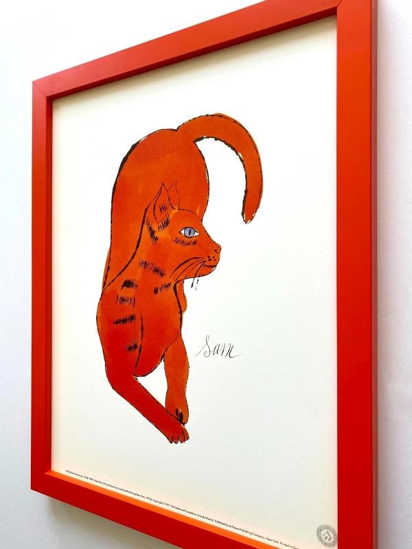ANDY WARHOL ESTATE RARE VTG 1991 FRAMED COLLECTORS LITHOGRAPH PRINT " SAM " 1954 - 11